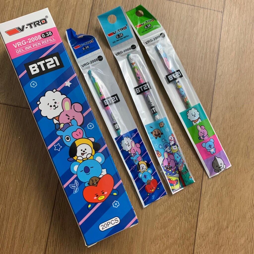 REFILL ISIAN PEN TINTA SET 20 PCS UNIK BLACKPINK BTS HIJAB MURAH BERKUALITAS READY-3