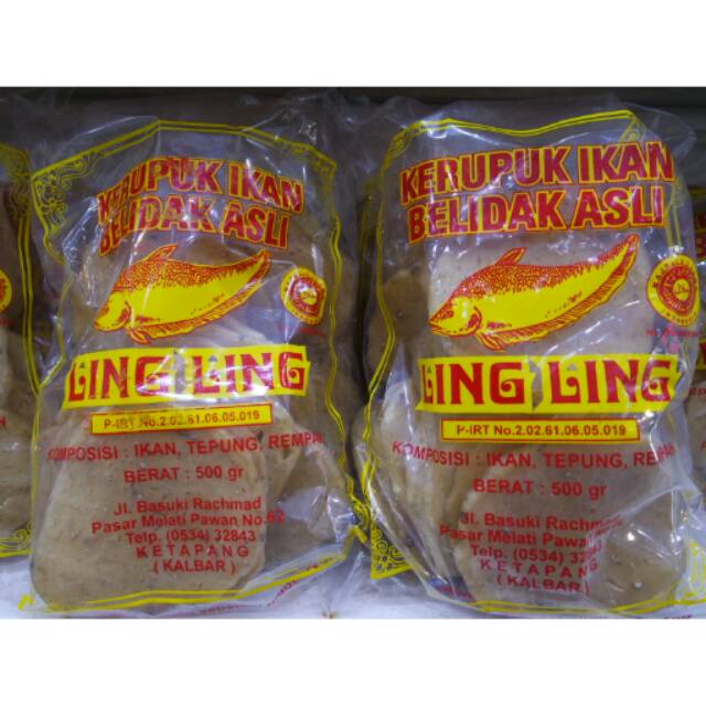 

KERUPUK IKAN BELIDAK LING-LING