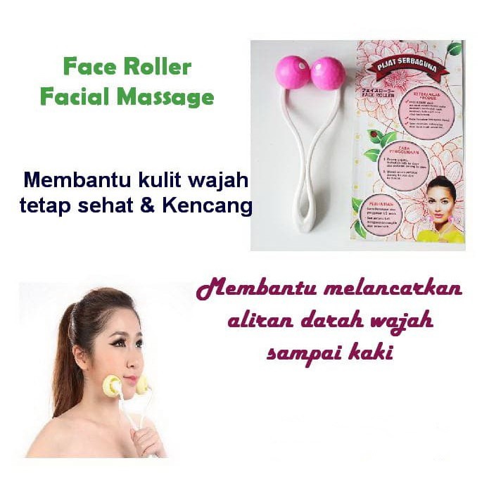 Face Roller Alat Pijat Wajah Dagu Face Up Roller Massager Unik Antik - Random Colour