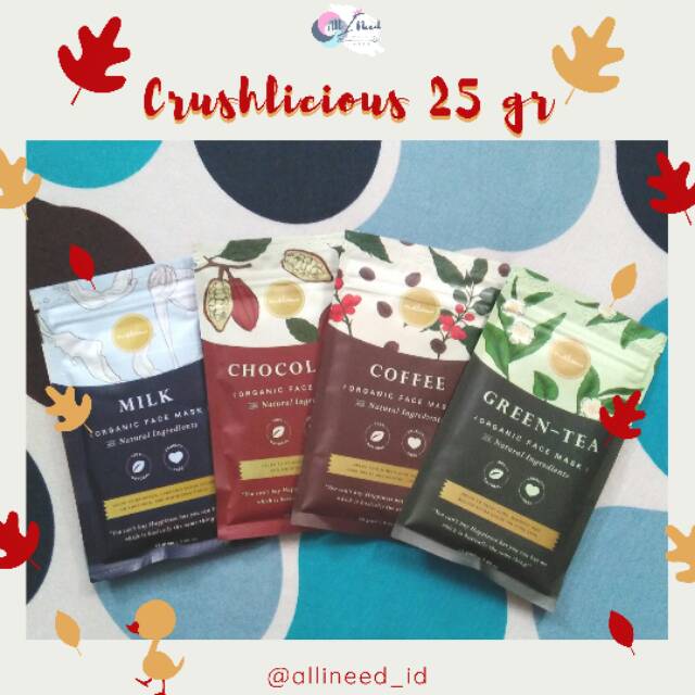 Crushlicious 25gr (Mini size) || Masker Organik | Shopee