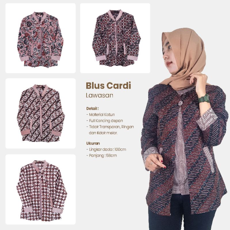 Blus Cardi Lawasan Matt Katun