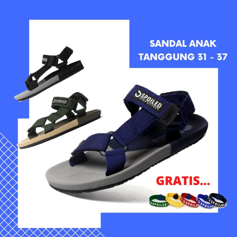 Sandal Gunung Anak Laki - Laki Cowok Pria Distro Spoiled berkulitas Sa