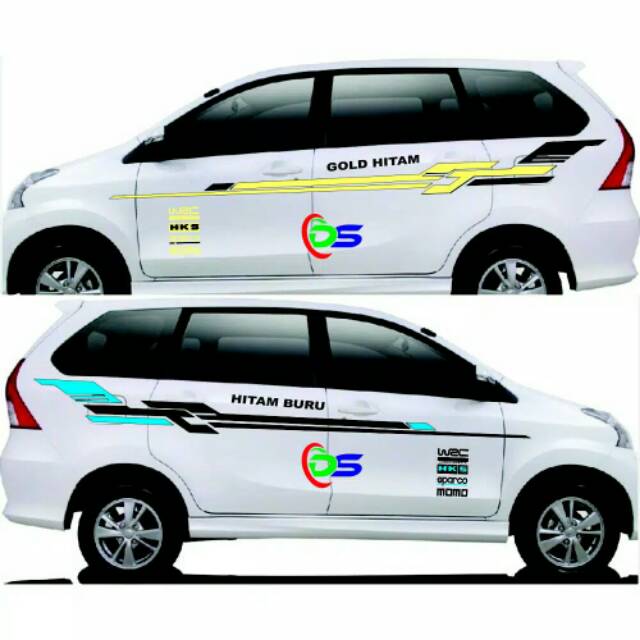 Stiker Mobil Avanza Terios Fortuner Sigra Taruna Pajero Promo