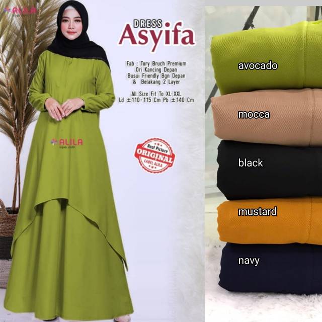 Gamis Wanita Asyifa Dress  Original Alila