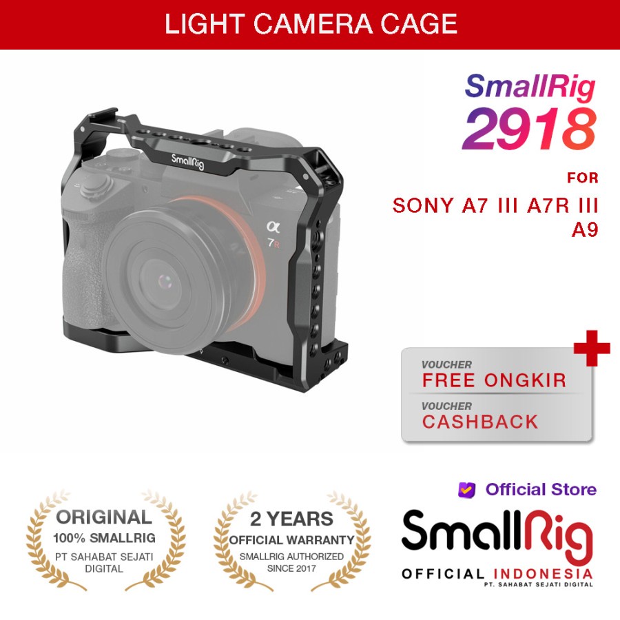 Smallrig Light Cage For Sony A7 Iii A7R Iii A9 2918