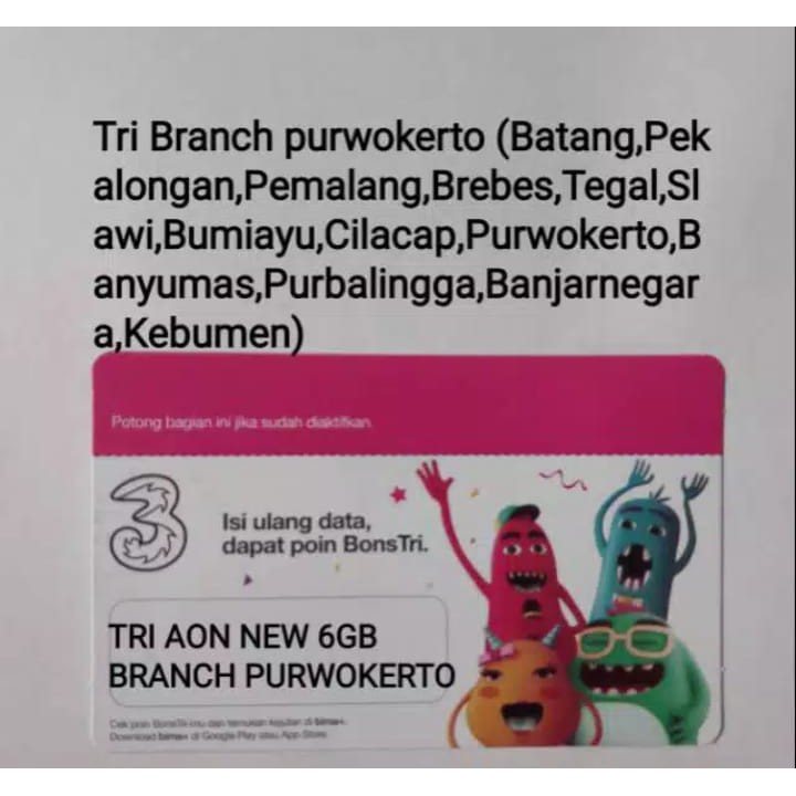 VOUCHER TRI AON 6GB