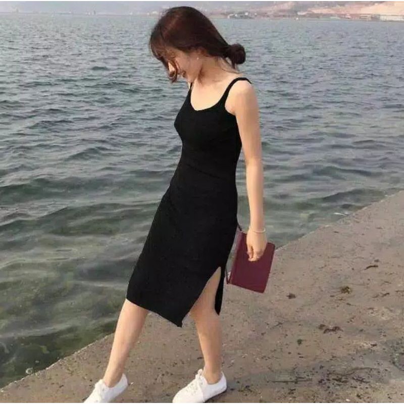 MDLV ~ BAJU RAJUT DRESS GIRL // DRESS RAJUT CASUAL // DRESS SLITE SAMPING CEWEK // FASHION WANITA