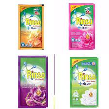 RINSO CAIR + MOLTO RENCENG / SACHET WANGI ROSE FRESH, PERFUME ESSENCE 1 RENCENG ISI 6 SACHET 40 ML