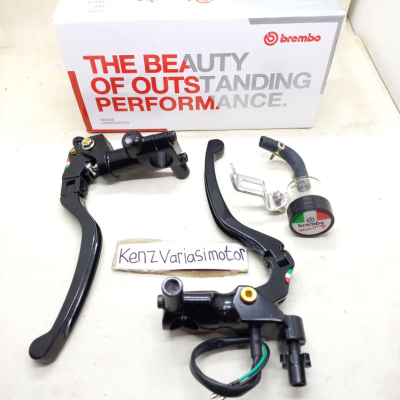 Master rem Izumi brembo RCS15 satu tabung satu set full black PNP beat Vario Scoopy Ninja Cbr Klx dl