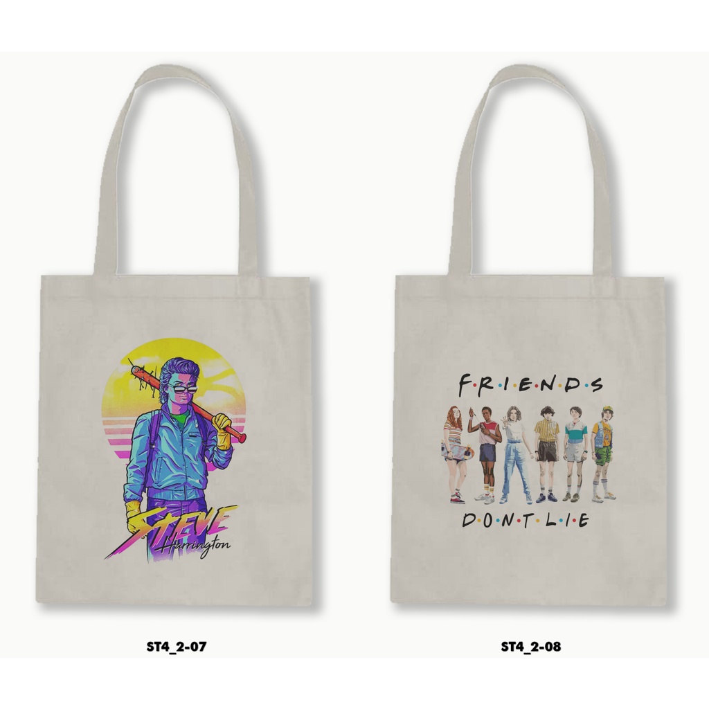 TOTE BAG BLACU - STRANGER THINGS 4.2-01