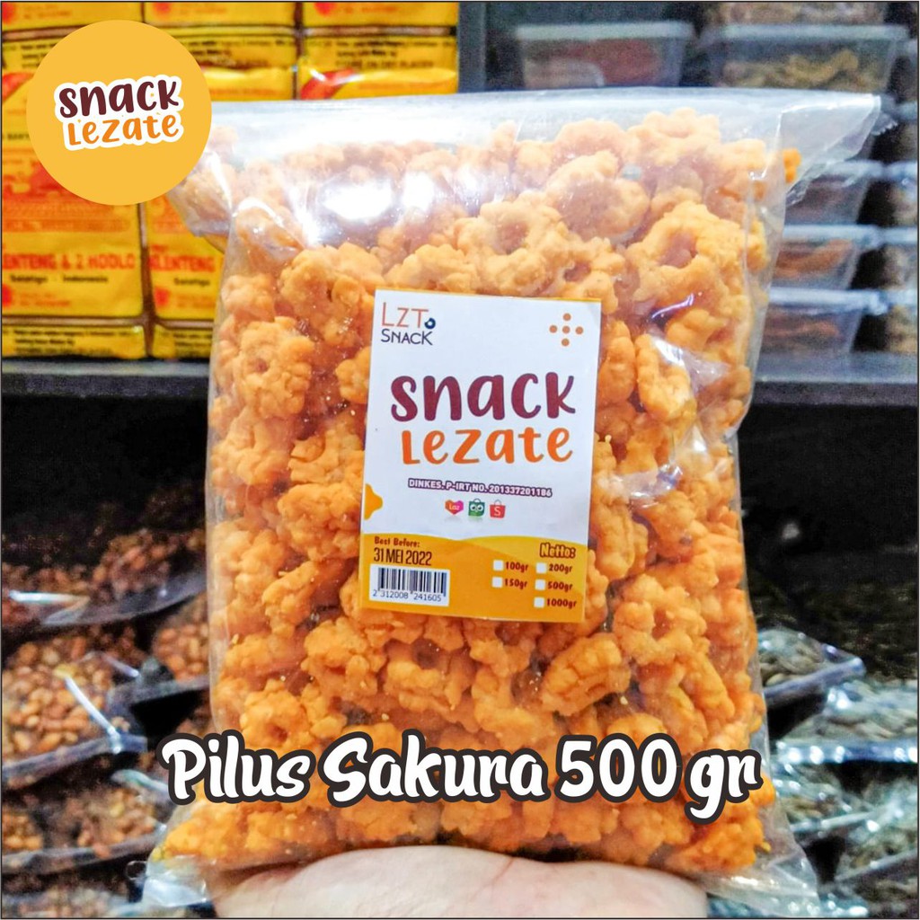

Pilus Sakura 500gr Snack Kiloan Murah/ Snack Ribut Gurih Asin/ Kembang Ribut Camilan Lezate Snack