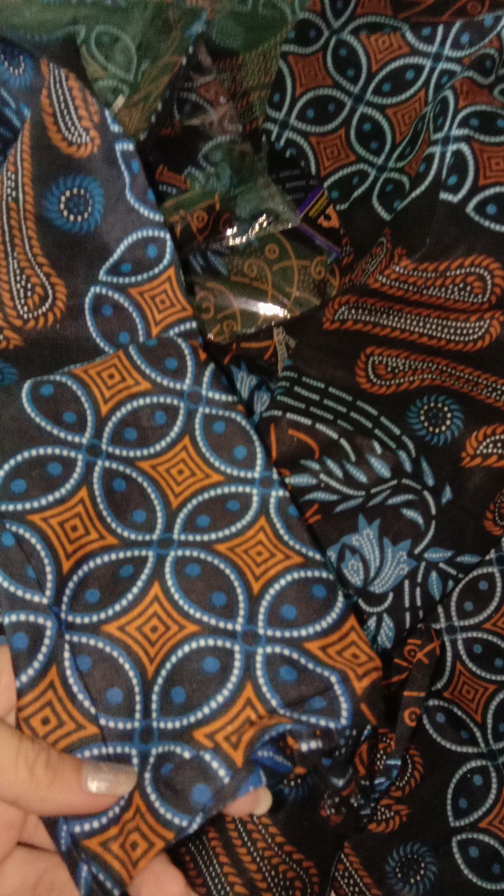 Batik Couple Keluarga Sania Ruffle Ori Ndoro Jowi Dnt Motif Sakura Merahh
