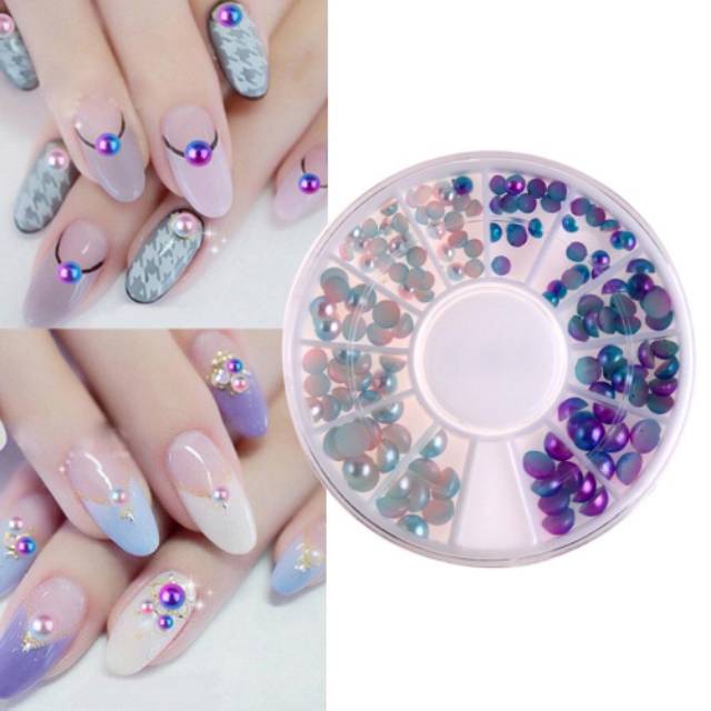 Nail art Pearl Mutiara