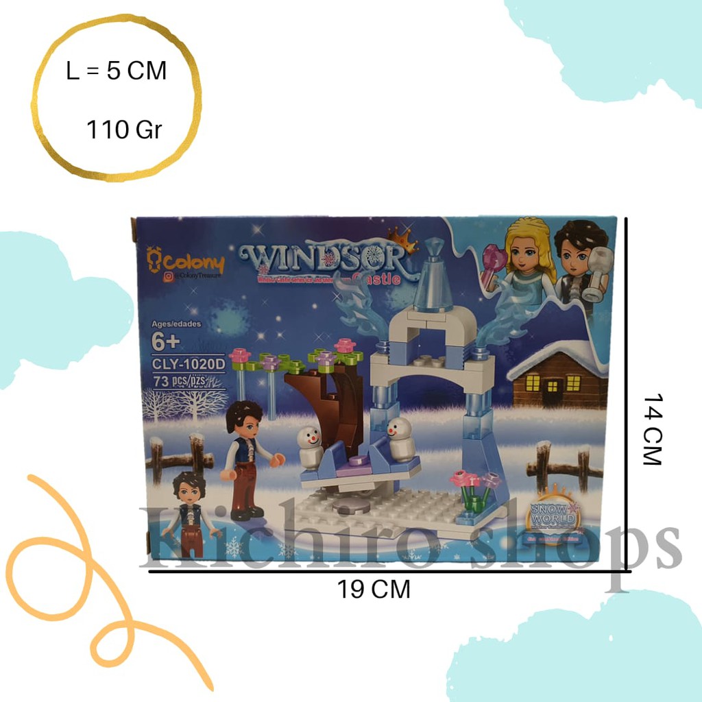 Mainan Anak Lego Colony Windsor Castle Snow World CLY1020 - Kichiro Shops
