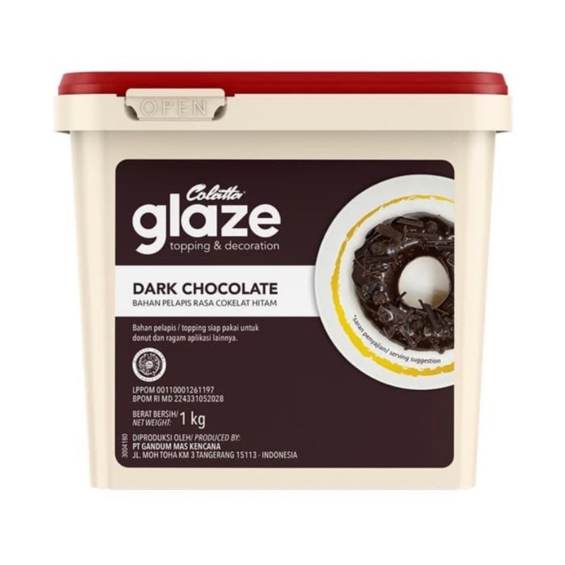 COLATTA GLAZE DARK CHOCOLATE 1 KG