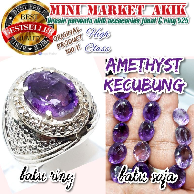 Batu akik kecubung cutting