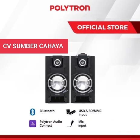 Polytron Speaker Aktif Audio Bluetooth PAS 8E10 PAS8E10 USB Mic Input