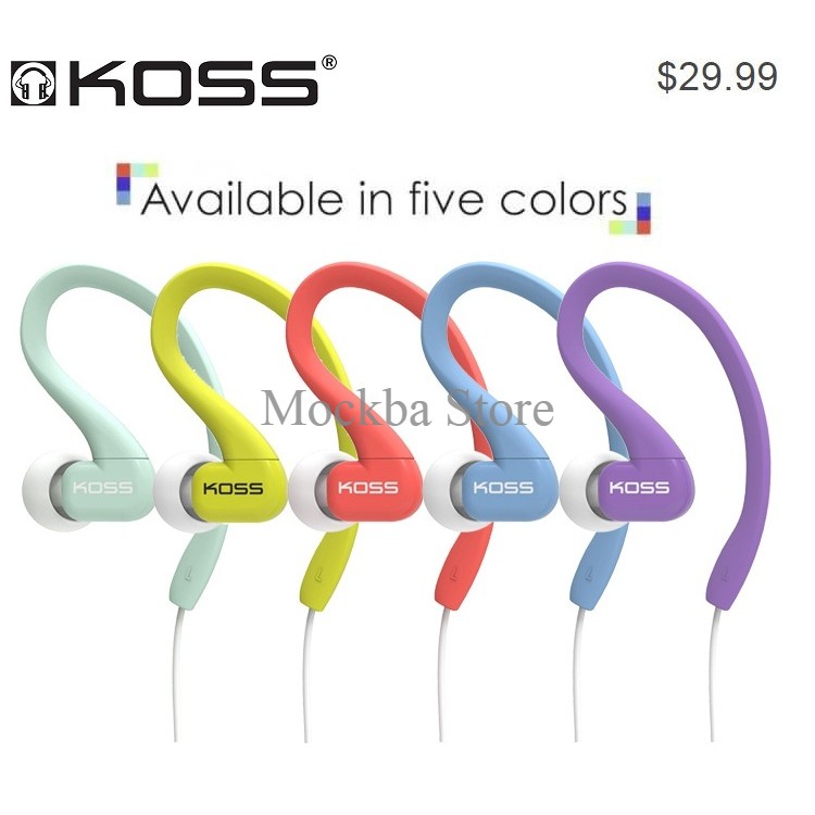 Original Koss KSC32P Fitclips Sport Headphones Earphones Headset
