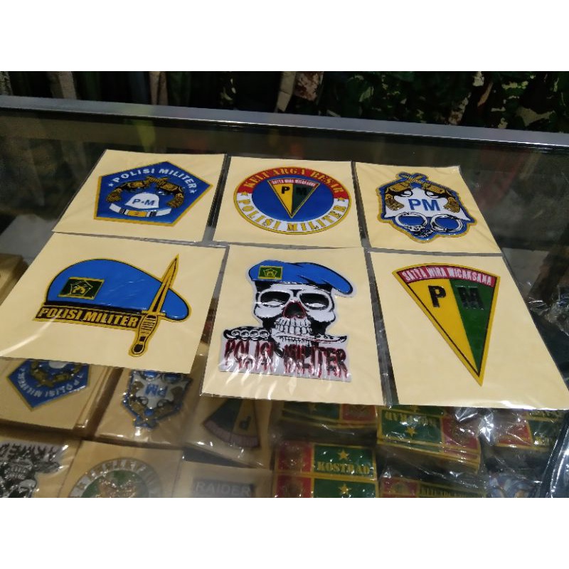 STIKER EMBOS PM / STIKER POLISI MILITER
