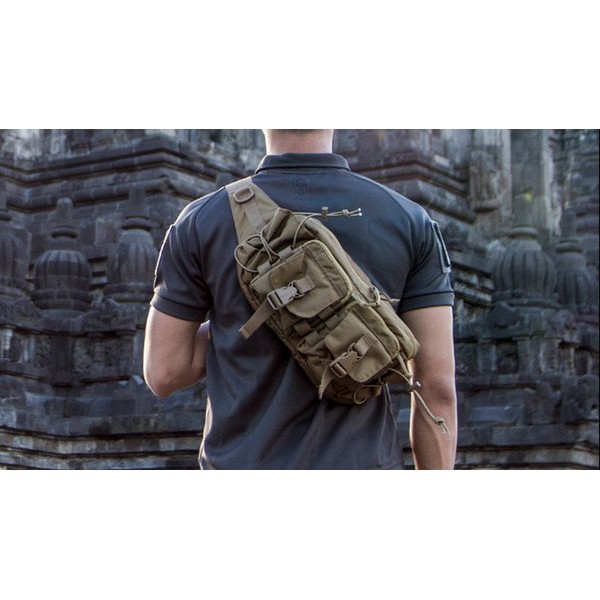 Original Sling Bag MOLAY DEXTERITY BELLY PACK - Coyote Brown Tactical Tas Selempang Army PDL PDH