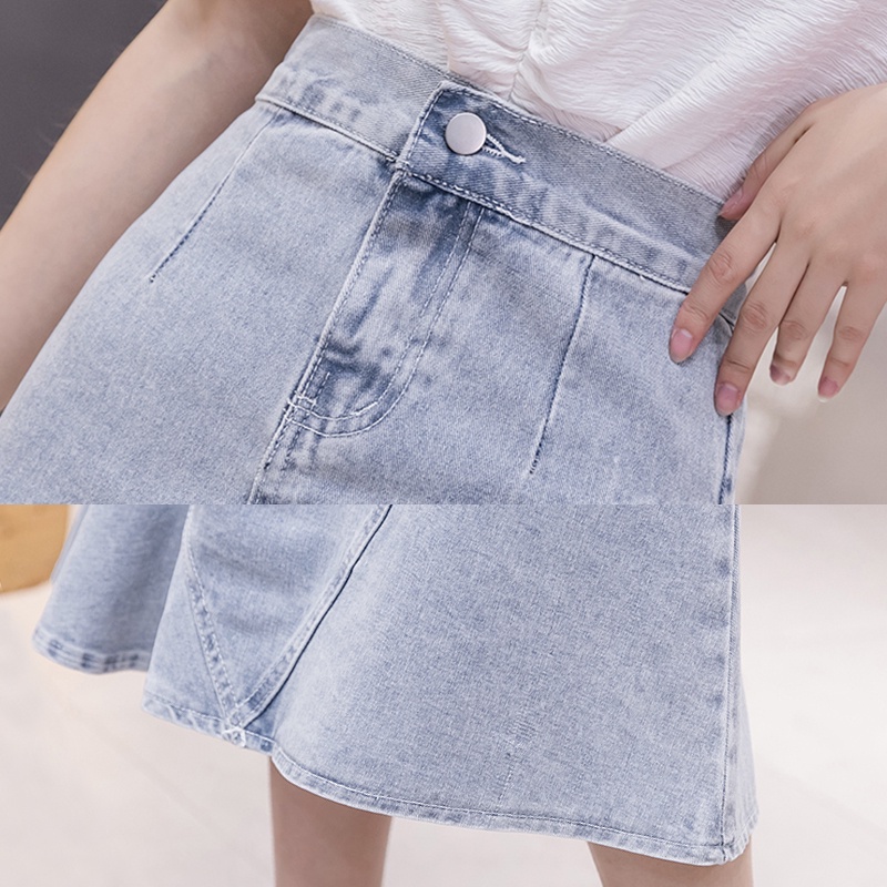 KARAKOREA 6807 Jiah Denim Skirts/Rok Jeans/Korean Denim Skirt