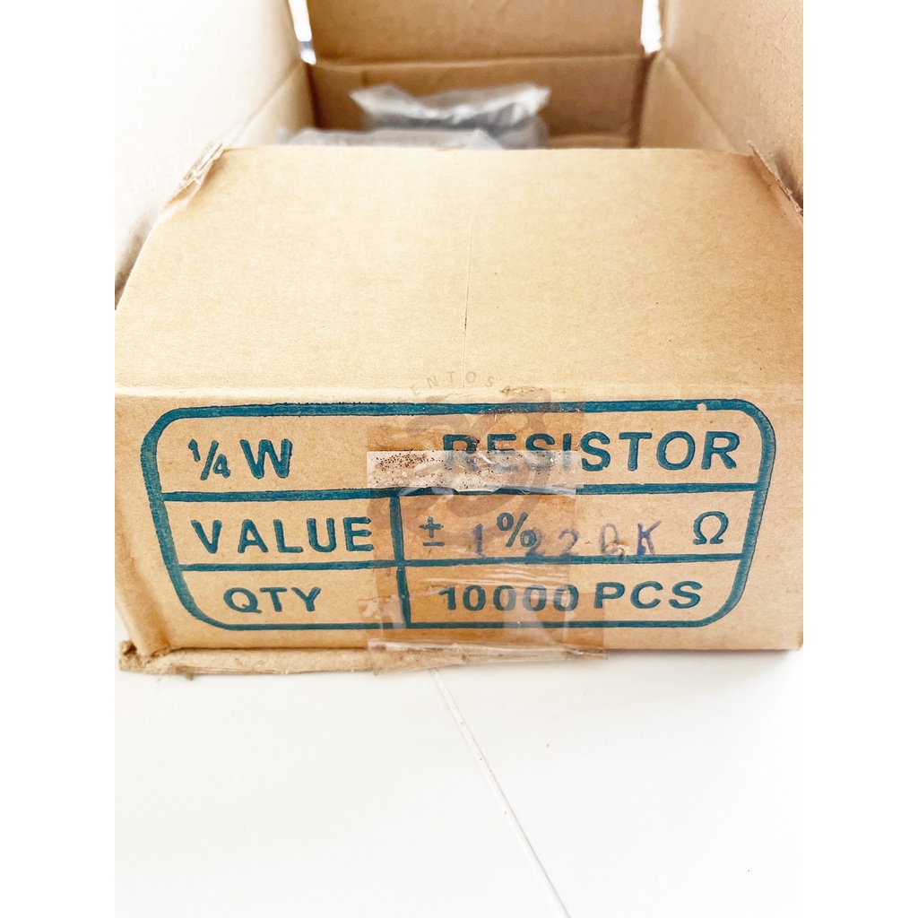 (IS(ISI 500pc) RESISTOR 1/4W METAL FILM 0.25W BERBAGAI UKURAN RESISTOR