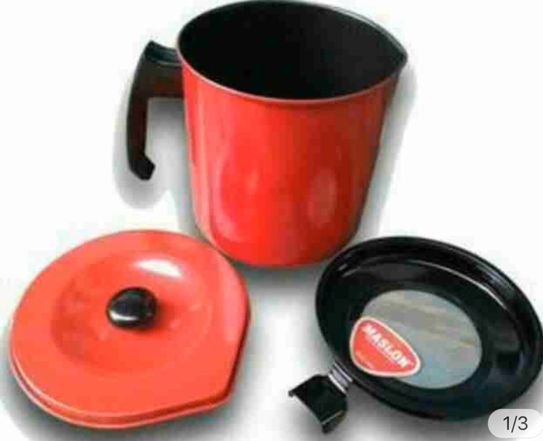 Saringan Penyaring Tempat Minyak Goreng Dapur Kitchen Oil Pot 1,5 Liter L Oilpot Maslon Maspion