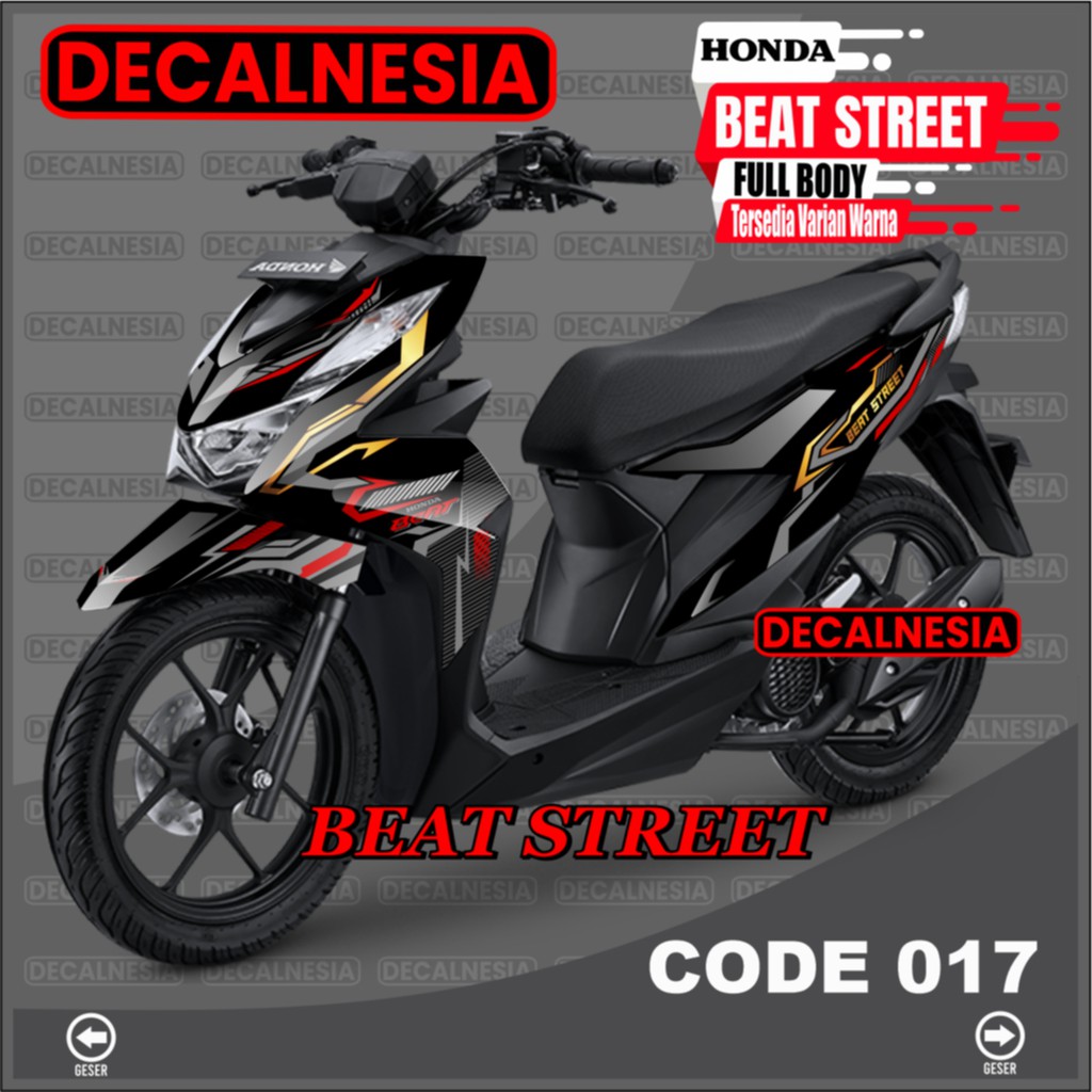 Decal Stiker Beat Street New 2020 2021 2022 2023 Full Body Sticker Motor Roadrace Racing Variasi Aks