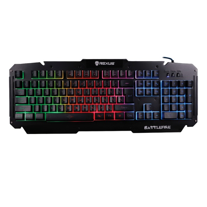Keyboard Gaming Rexus K9D Semi Mechanical 19 Keys Anti Ghost - Hitam