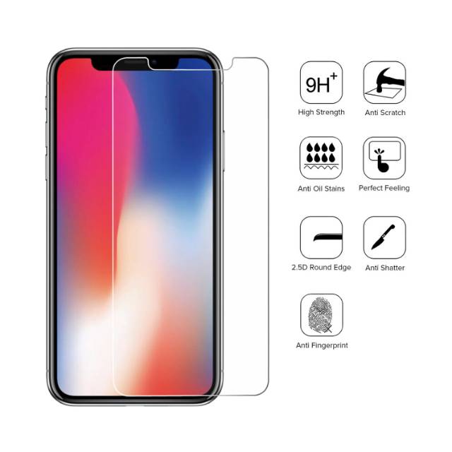 Tempered Glass Iphone X Screenguard Antigores Kaca Temperglass