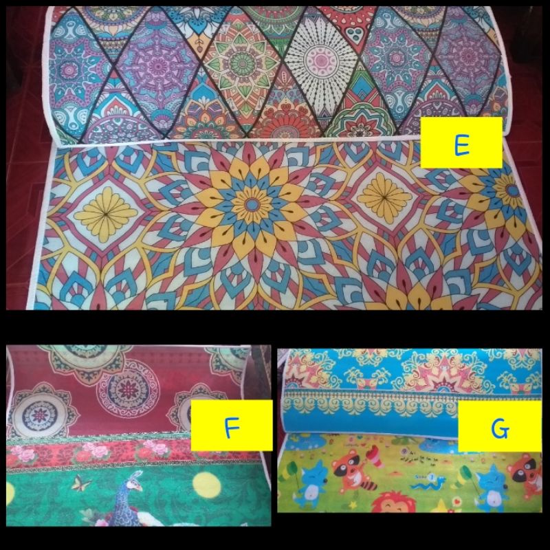 Tikar Bolak Balik Tikar Spons Tebal Tikar Motif Karpet Bolak Balik Karpet Spons Bolak Balik 180x180