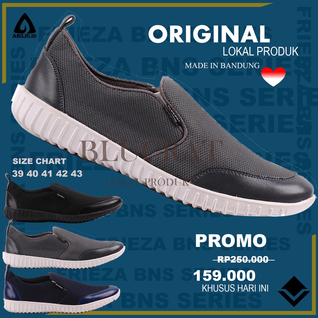 Sepatu Pria Sepatu Sneakers Pria Sepatu Slop Pria BLUCRAT BNS Frieza BLCT
