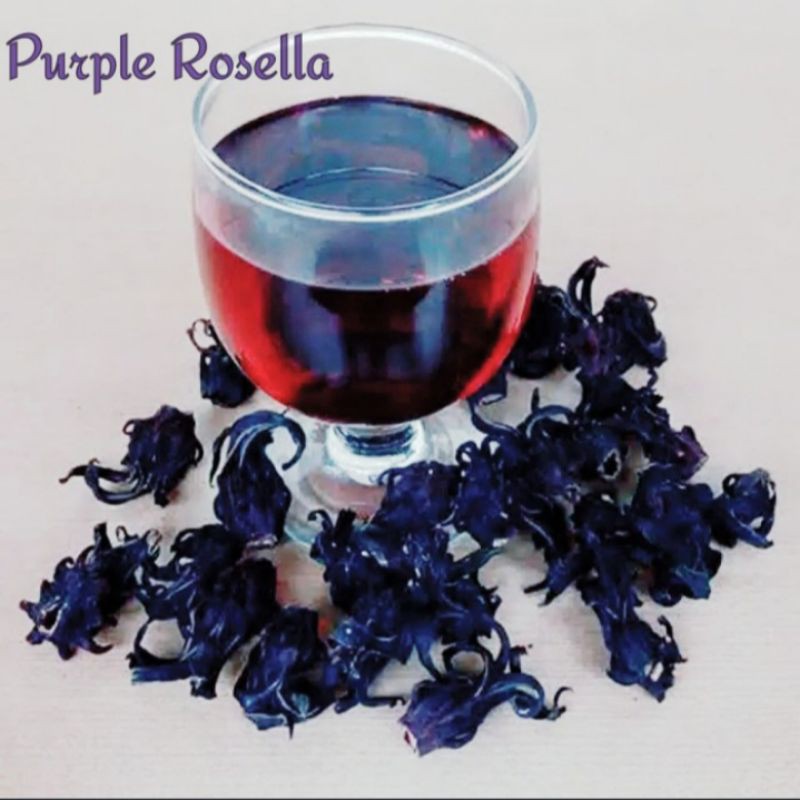 PURPLE ROSELLA FLOWER INFUSED TEA / TEH BUNGA ROSELLA UNGU