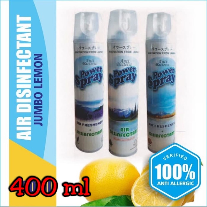 Power Spray Air Disinfectant wangi Lemon