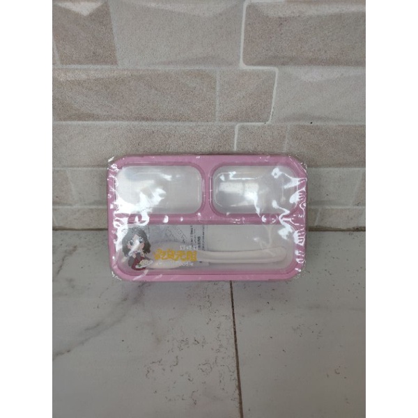 Tempat Makan Bekal Lunch Box Set / Container Makanan Rapet anti Bocor-other