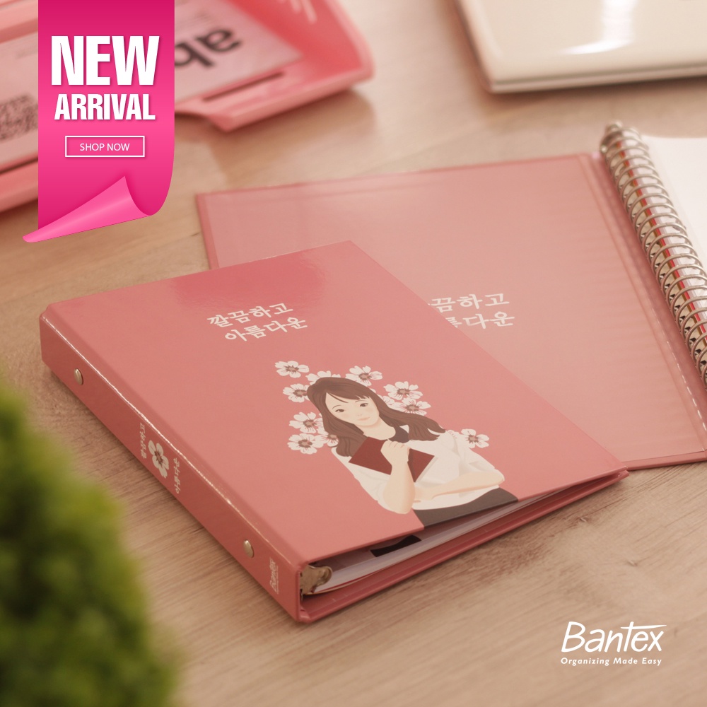 

R2GO - Bantex Multiring Binder A5 / B5 - Femme Theme