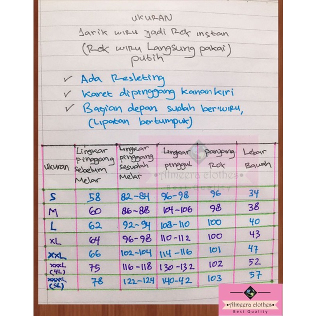 Rok jarik wiru bawahan kebaya dan surjan /  jarik wiru jadi pria dan wanita-7