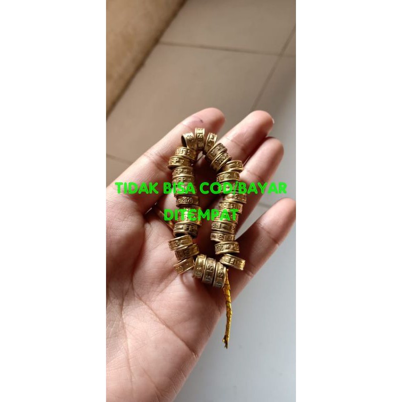 Ring merpati Kuningan timbul slim ring pendamping