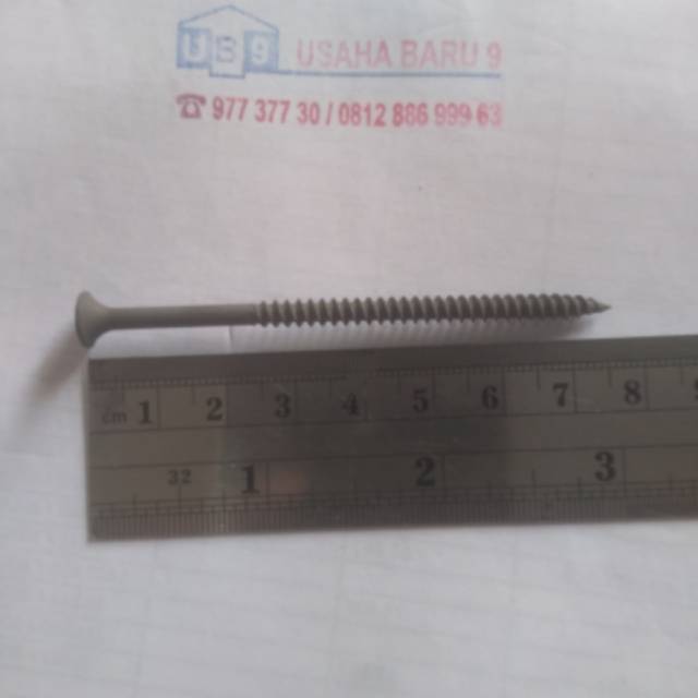 Sekrup Gipsum 7cm / Sekrup Gypsum 8x3"