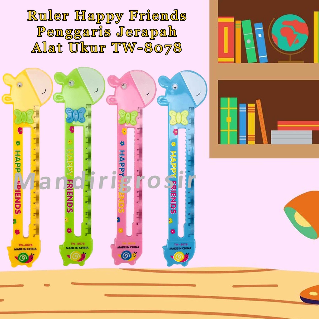 

Penggaris Anak-Anak * Ruler Jerapah * Happy Friend * Alat Ukur