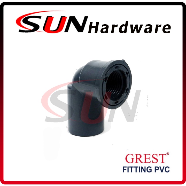 Knie Drat Dalam Pipa Pvc 1/2 Inch Grest Sambungan Fitting Elbow Keni Knee L