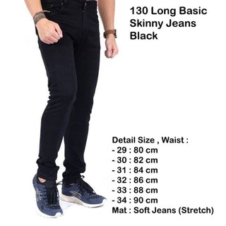  celana  jeans  panjang hitam  pria  slimfit merk  pull and bear 