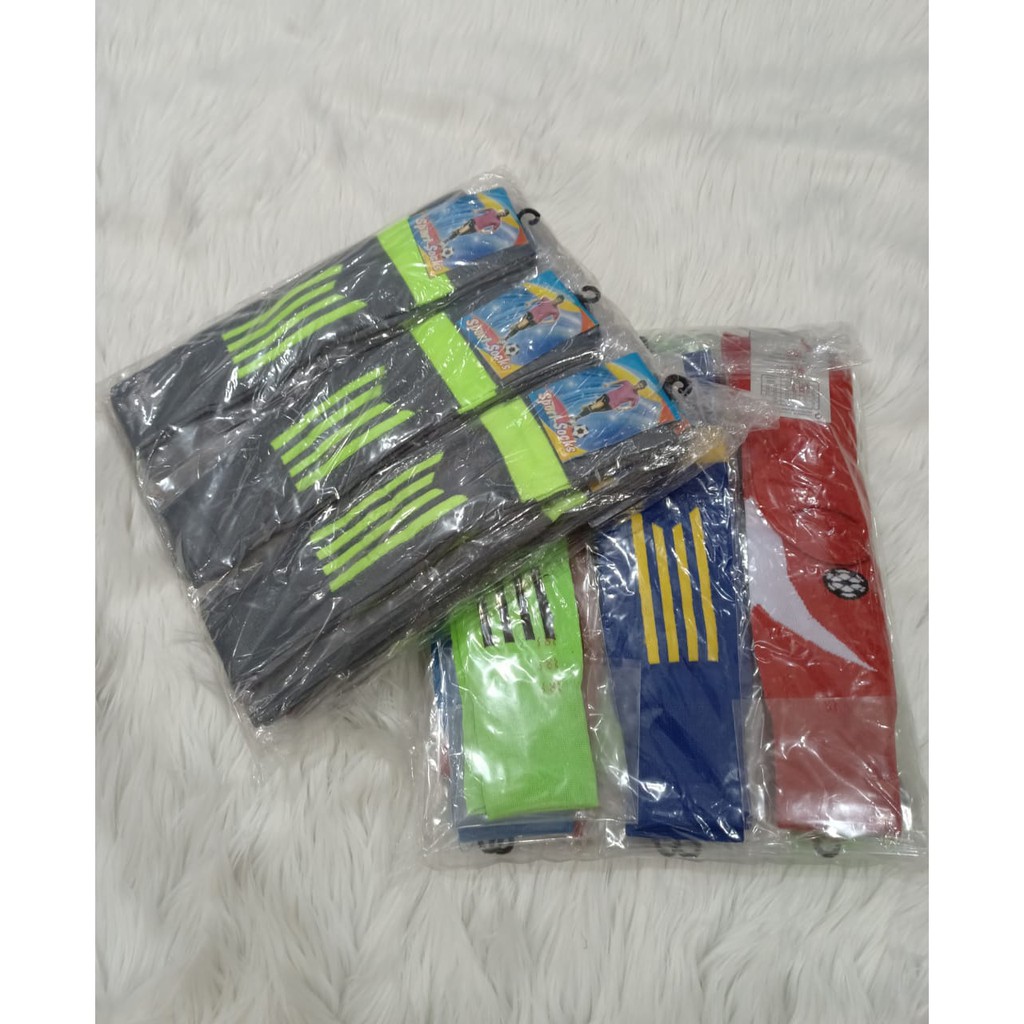 TERMURAH !!! ( 3 Pasang ) KAOS KAKI BOLA / KAOS KAKI FUTSAL