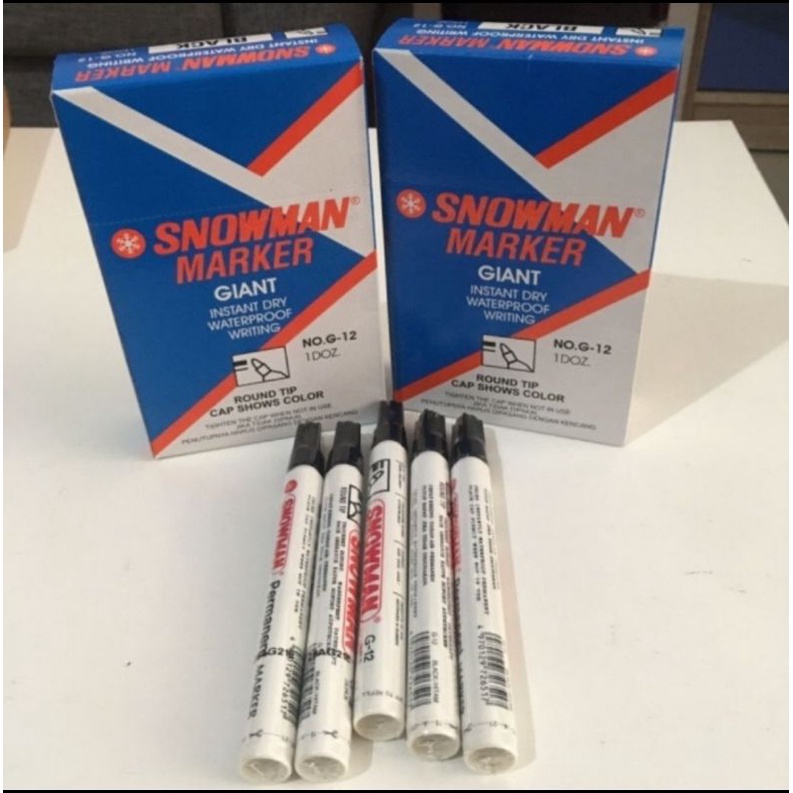

SPIDOL PERMANEN/SPIDOL SNOWMAN PERMANEN WARNA HITAM
