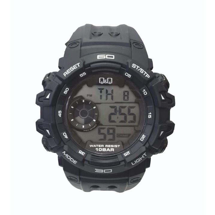 Q&Q M1581 - Jam Tangan Sport Pria & Remaja Murah - Full Rubber - Digital Quartz - Anti Air -Original