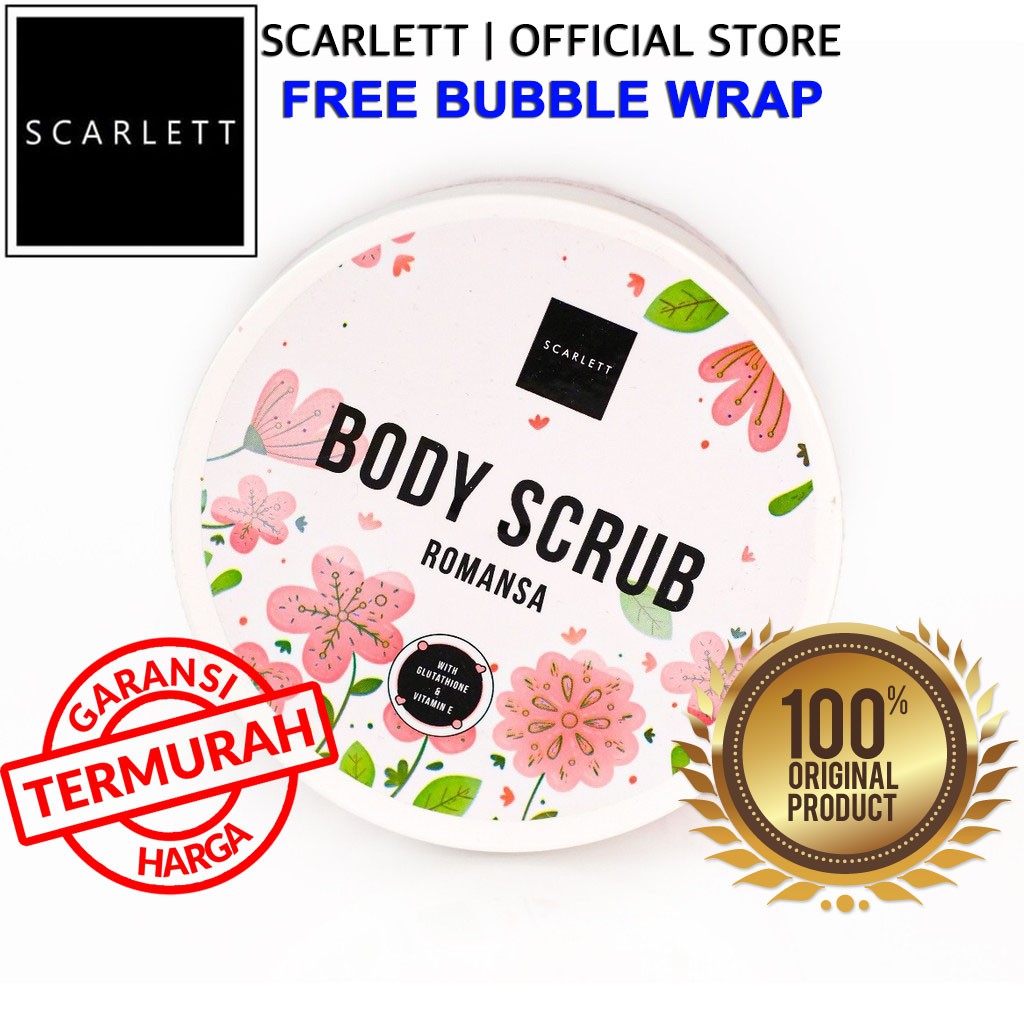 Scarlett Whitening Body Scrub Romansa