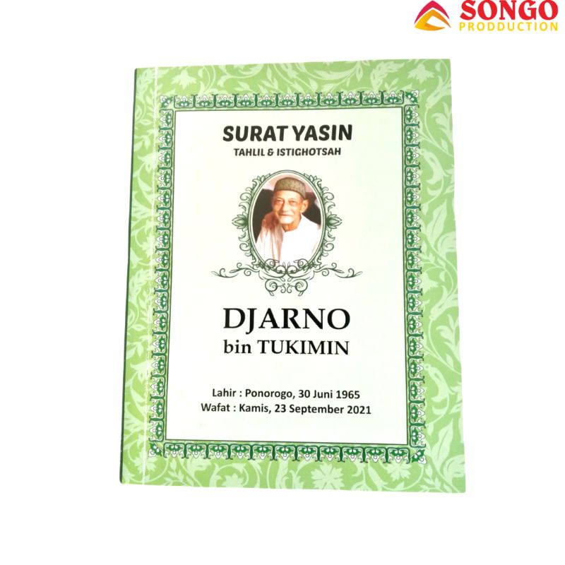 Songo Production | Buku Yasin Terjemah | Bisa Costum Foto Cover