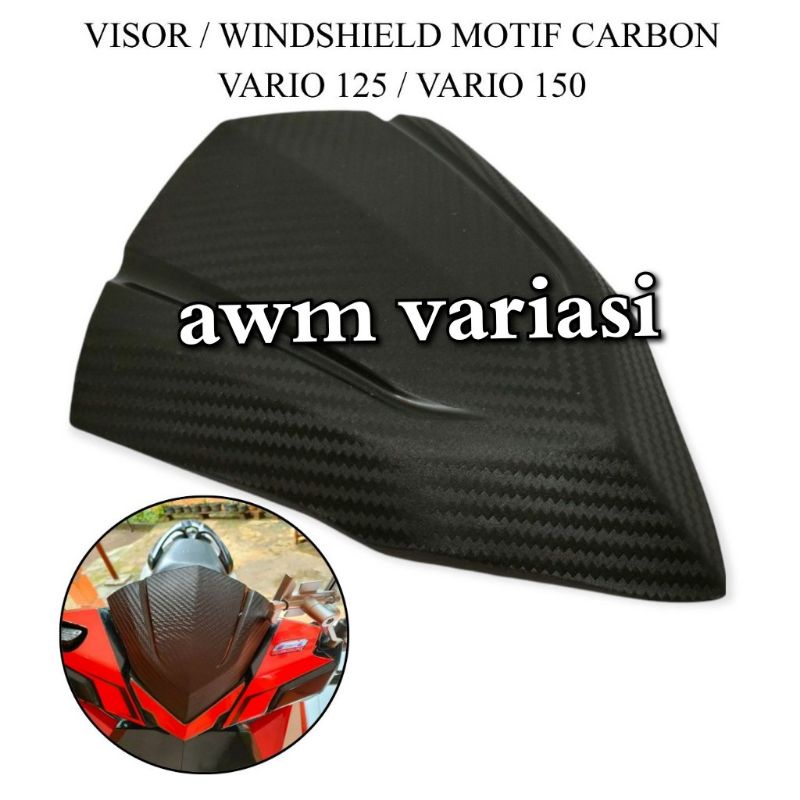 VISOR BEAT ESP NEW CARBON VISOR BEAT NEW KARBON BEAT ESP NEW 2017 2018 2019/VARIO 150 NEW 2019-2021