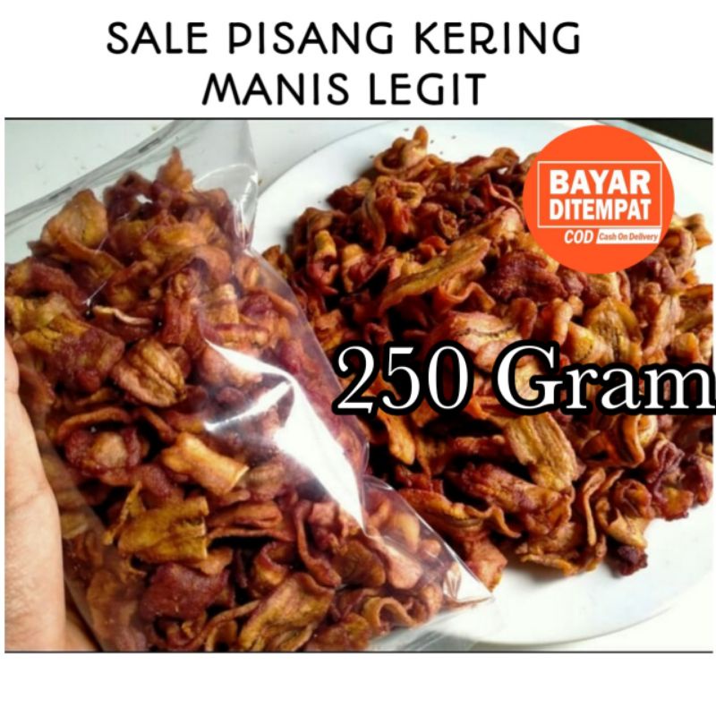 

[COD] KERIPIK PISANG OVEN SALE PISANG KERING MANIS LEGIT 250GRAM