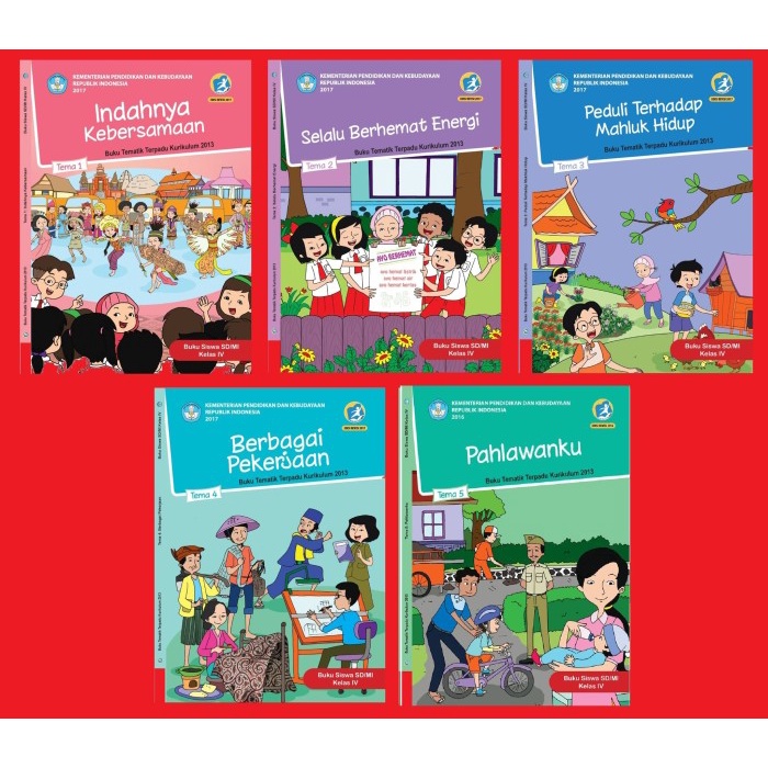 

❤BISA COD❤ Paket Buku Tematik Kelas 4 SD/MI